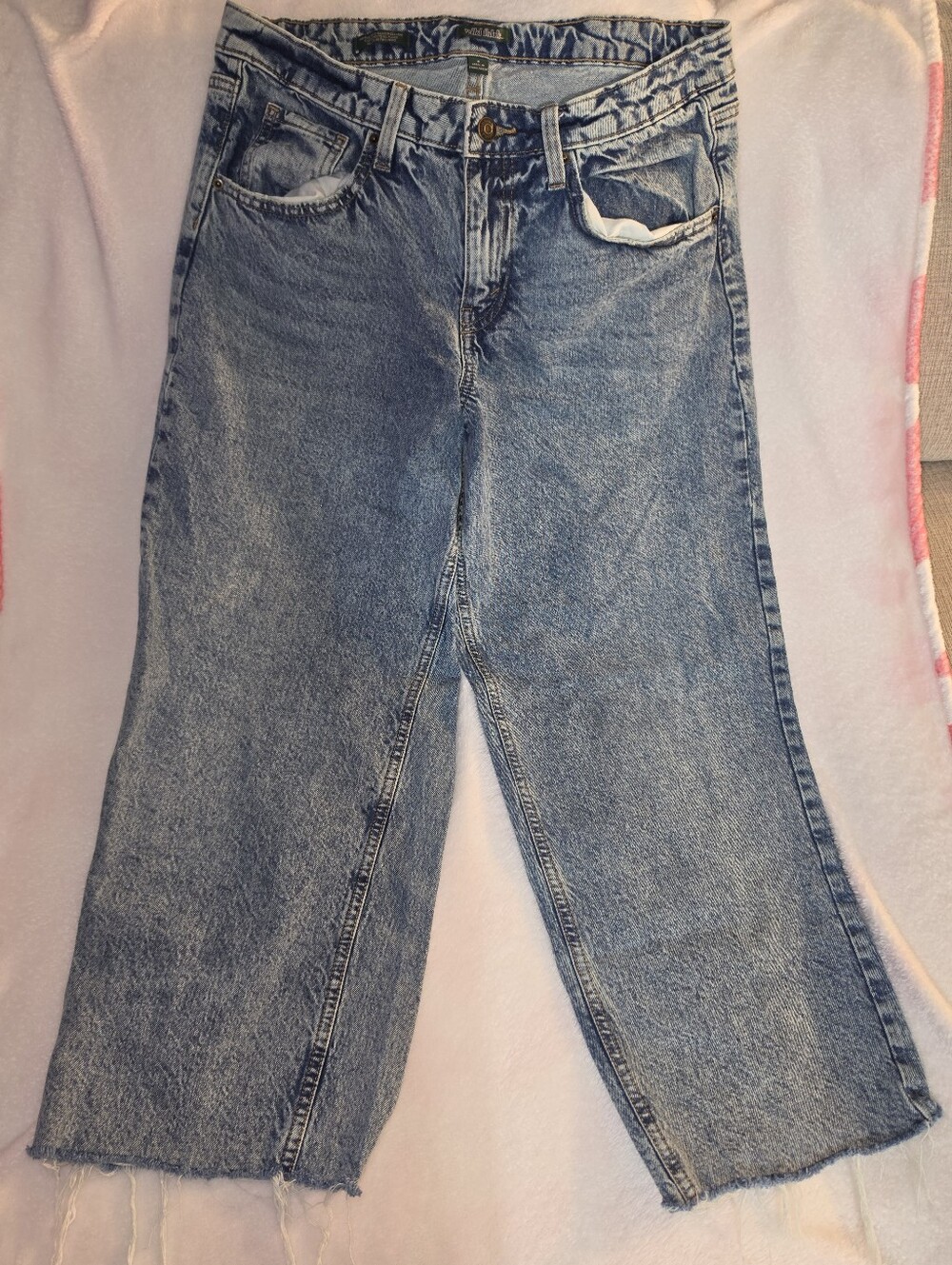 wild fable Light Blue High-Rise Wide-Leg Jeans